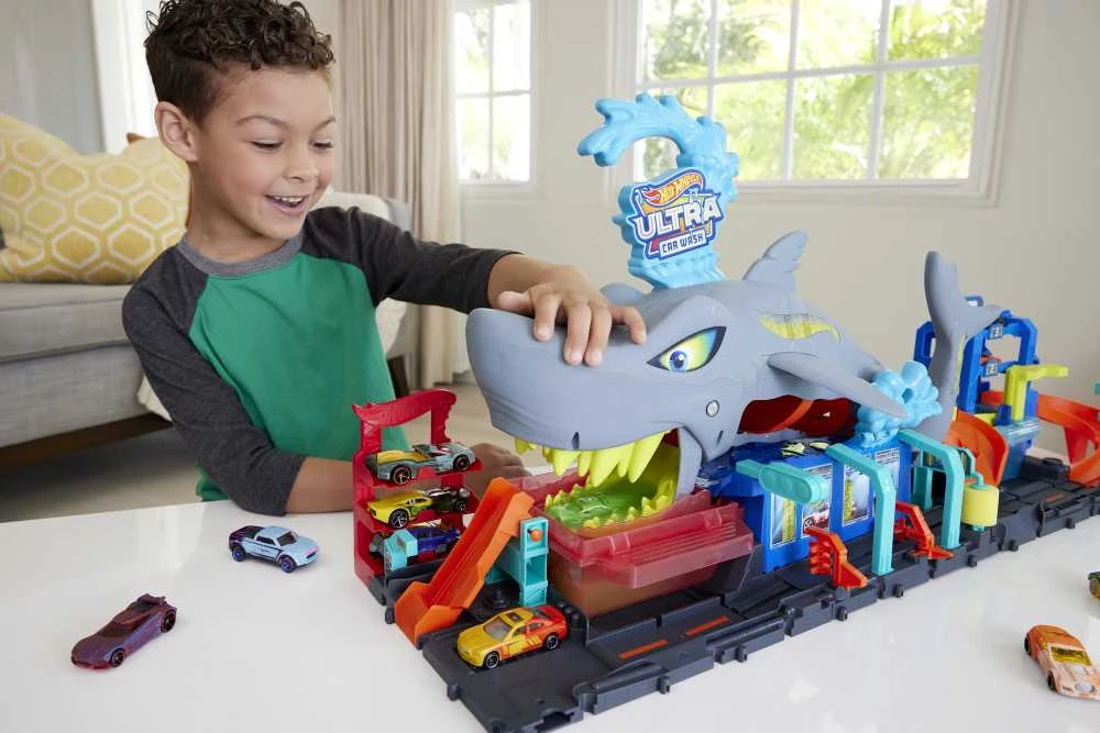 Mattel HW rinkinys „Ryklio automobilių plovykla“
