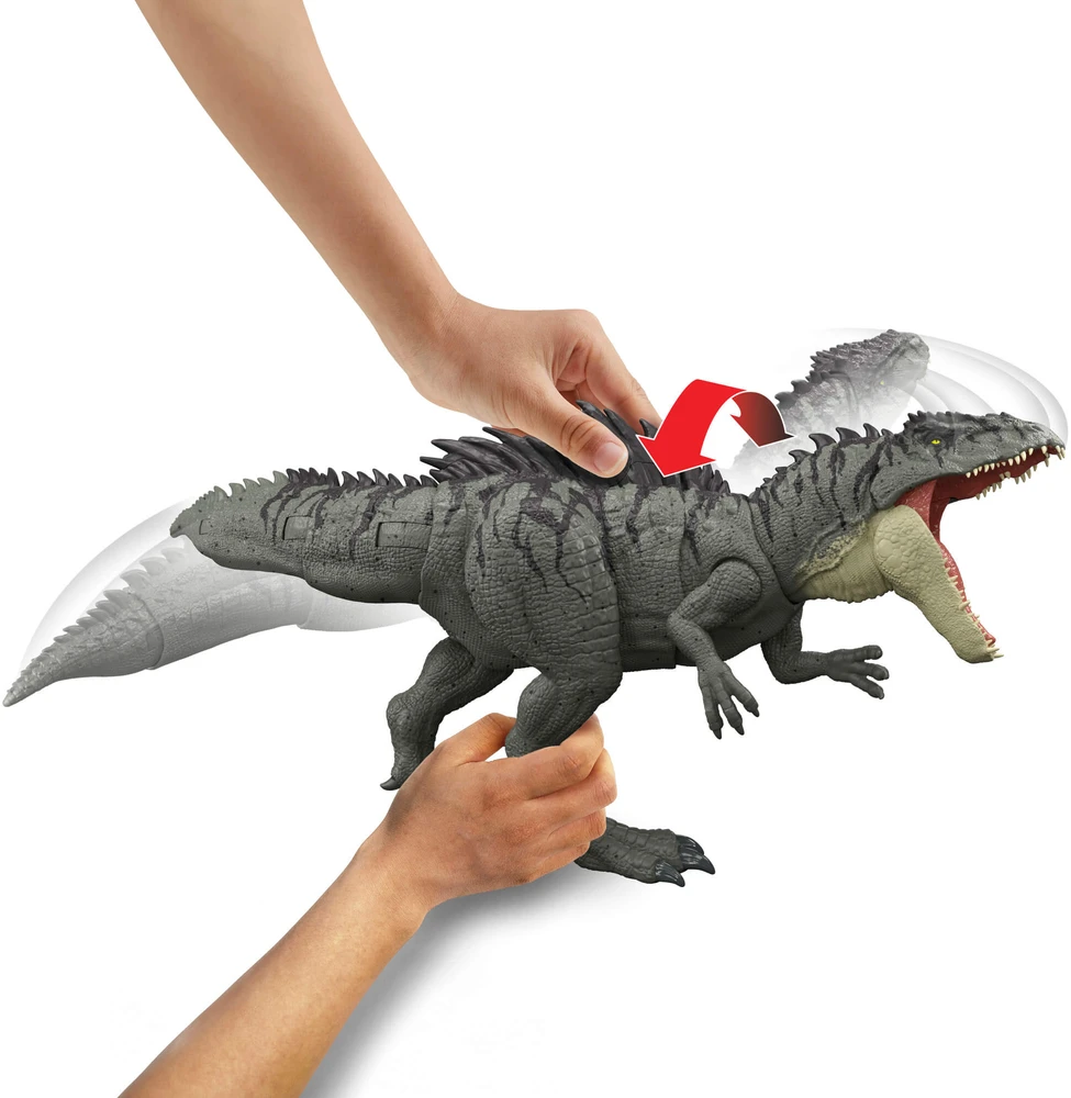 Mattel JURASSIC WORLD COLOSSAL CHOMP interaktyvus dinozauras Giganotosaurus (JKG93)