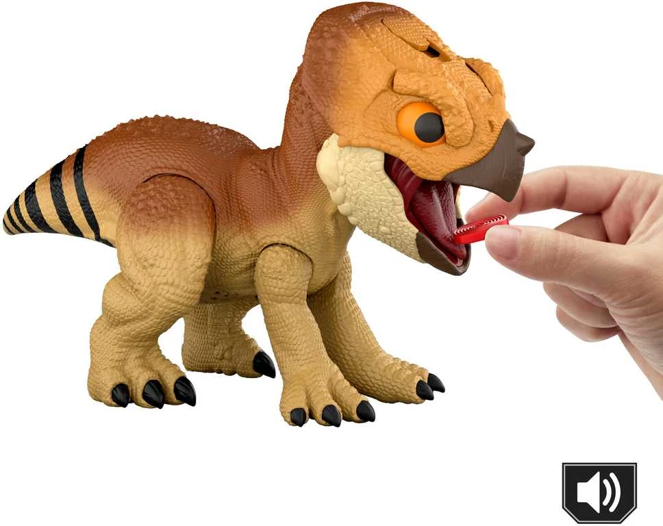 Mattel JURASSIC WORLD interaktyvus dinozauras – Aquilops (JGC01)