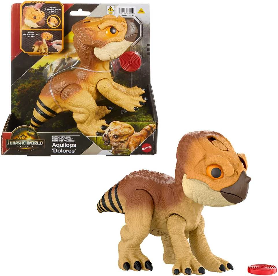 Mattel JURASSIC WORLD interaktyvus dinozauras – Aquilops (JGC01)