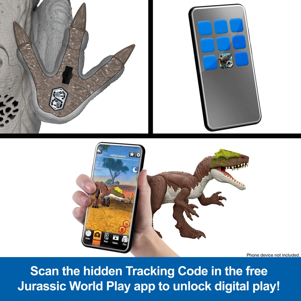 Mattel JURASSIC WORLD MUSCLE MADNESS interaktyvus dinozauras T. rex (JKG92)