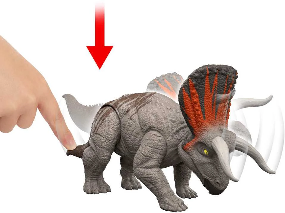 Mattel JURASSIC WOLRD puolantis dinozauras (JGB77) aprašymas - Prekės nuotrauka
