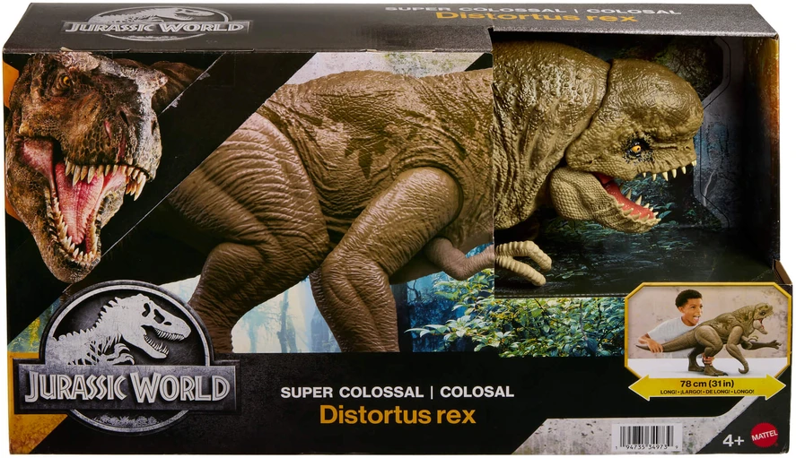 Mattel JURASSIC WORLD SUPER COLOSSAL interaktyvus dinozauras D. rex (JKG95)