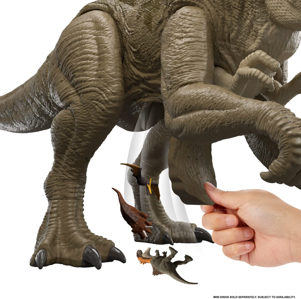 Mattel JURASSIC WORLD SUPER COLOSSAL interaktyvus dinozauras D. rex (JKG95)