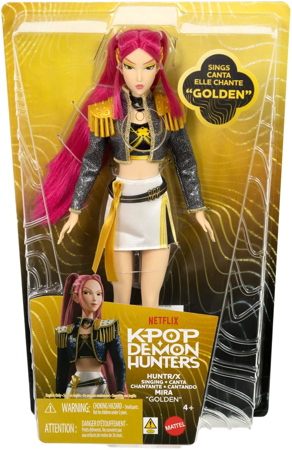 Mattel KPOP DEMON HUNTERS dainuojanti lėlė Mira (JRN41)