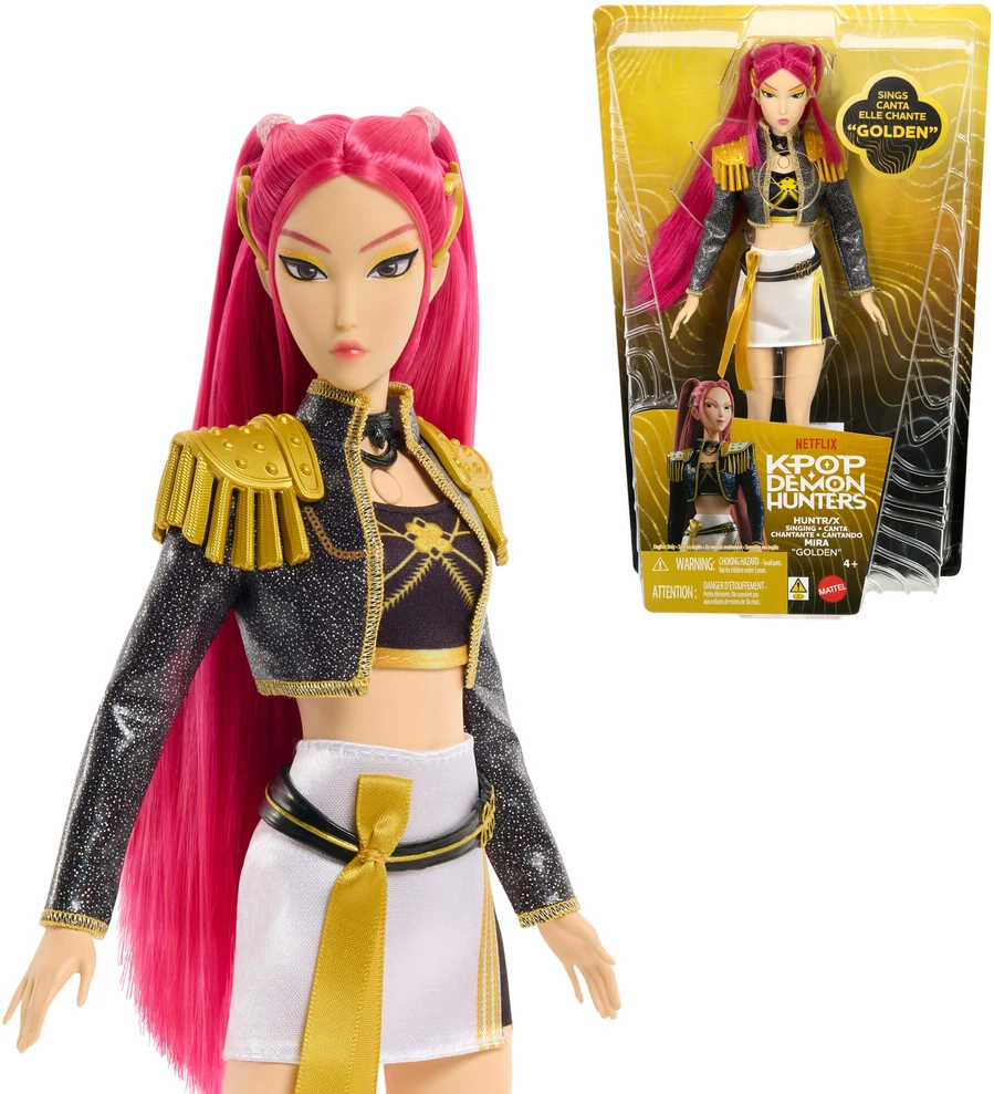 Mattel KPOP DEMON HUNTERS dainuojanti lėlė Mira (JRN41)