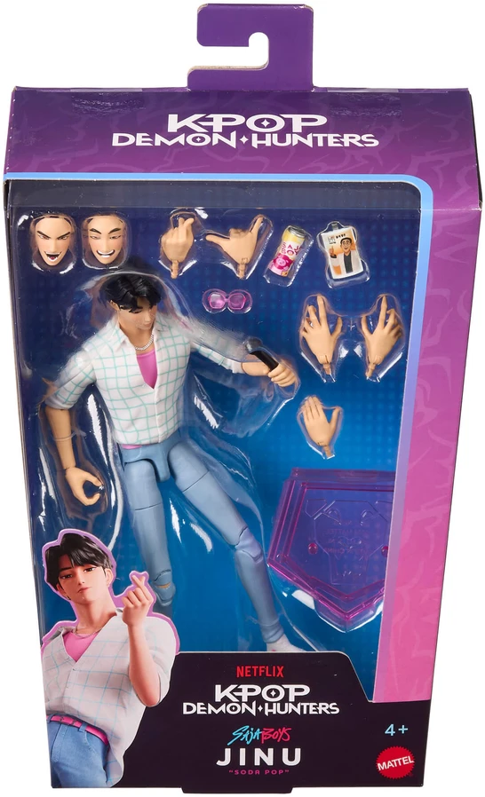 Mattel KPOP DEMON HUNTERS kolekcinė veiksmo figūrėlė Jinu (Saja Boys) (JRY33)
