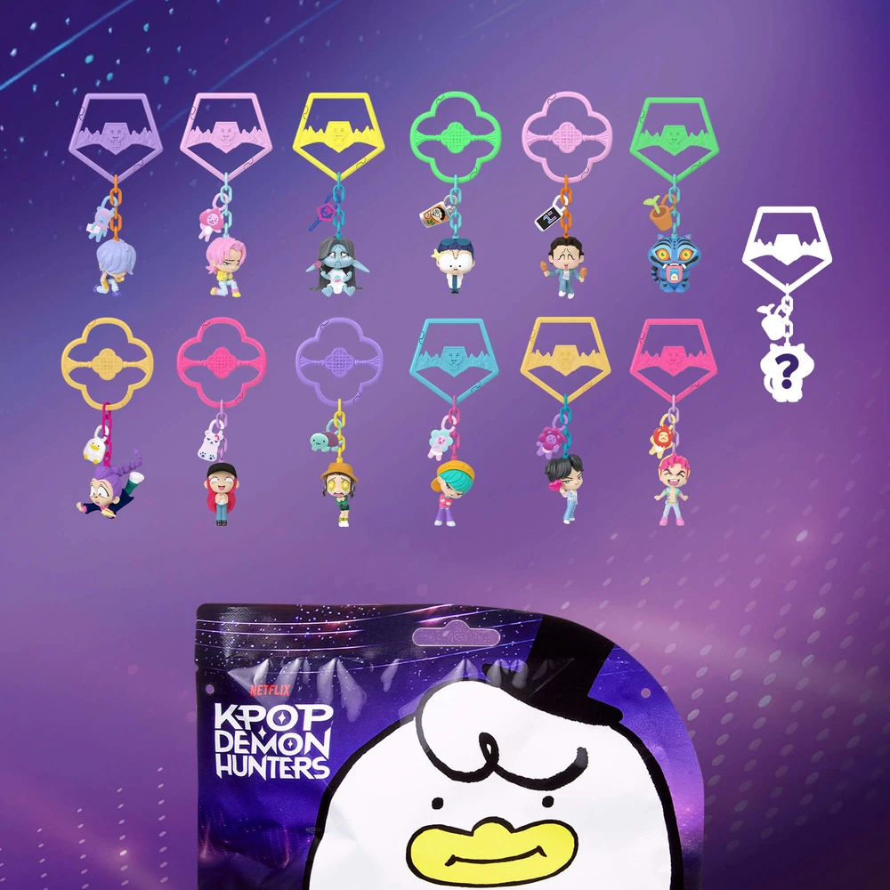 Mini figūrėlė su pakabuku „KPop Demon Hunters“, 5 cm, 1vnt.