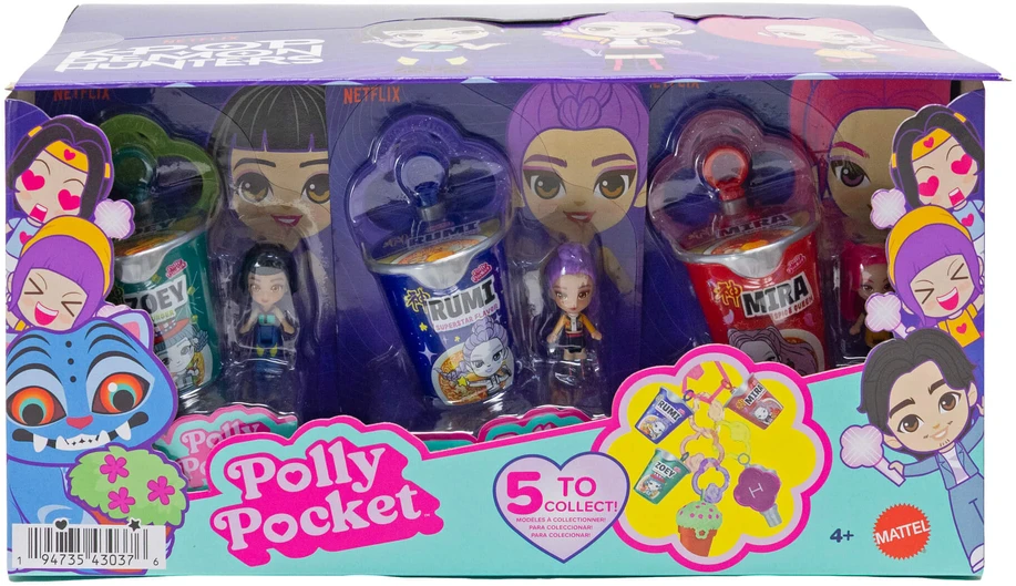 Mattel KPOP DEMON HUNTERS kolekcinė mini figūrėlė - pakabukas (Polly Pocket serija) (JRX58)