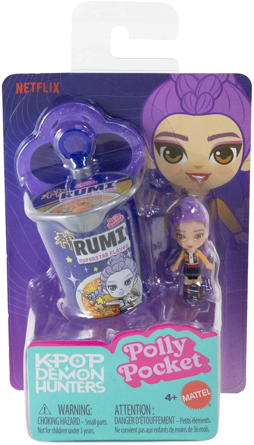 Mattel KPOP DEMON HUNTERS kolekcinė mini figūrėlė - pakabukas (Polly Pocket serija) (JRX58)