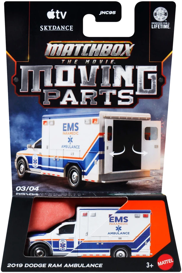 Mattel MATCHBOX MOVIE automodeliukas su judančiomis dalimis (JNC95)