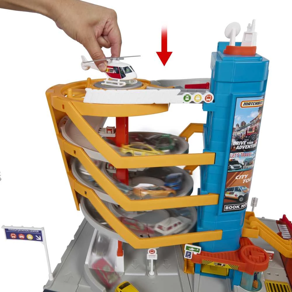 Žaislinė trasa Mattel Matchbox rinkinys „Transporto centras“