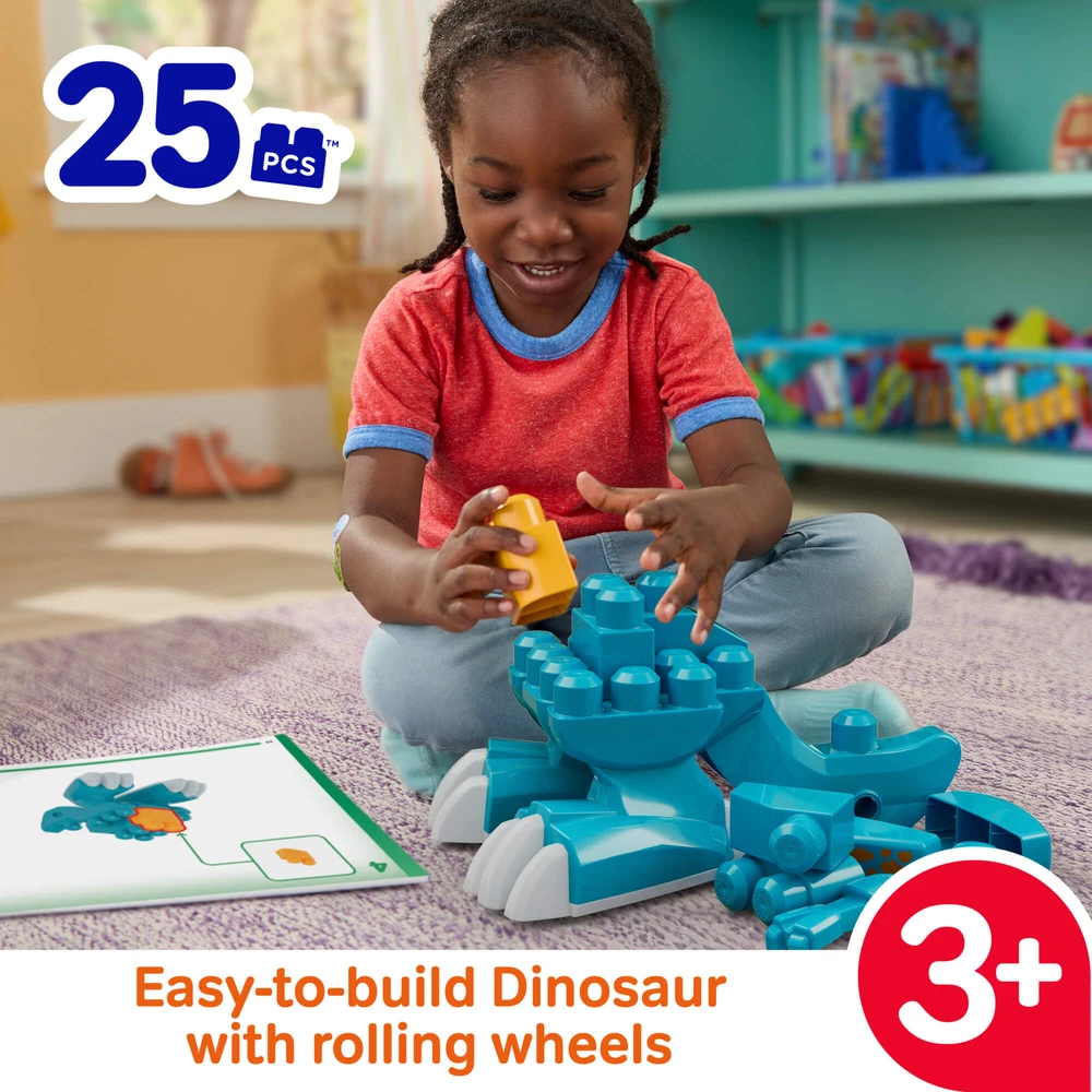 Mattel MEGA BLOKS BUILD AND CHOMP 3 in 1 dinozauro konstruktorius (JMK85)