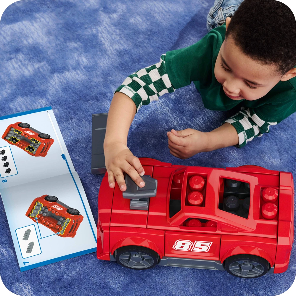 Mattel MEGA BLOKS BUILD AND GO 3 in 1 lenktyninio automobilio konstruktorius (JKG35)
