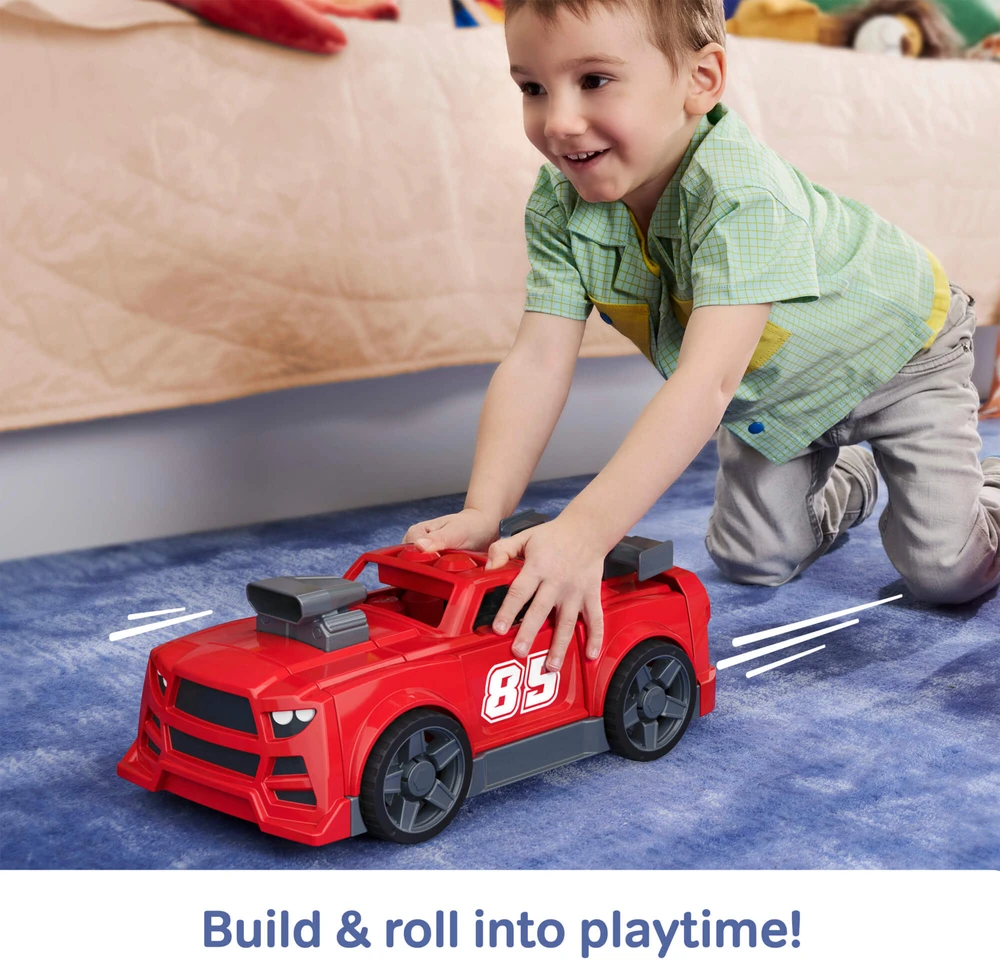 Mattel MEGA BLOKS BUILD AND GO 3 in 1 lenktyninio automobilio konstruktorius (JKG35)