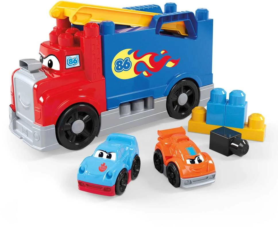 Fisher Price Mattel MEGA BLOKS konstruktorius – sunkvežimis su trasa (JFR29)