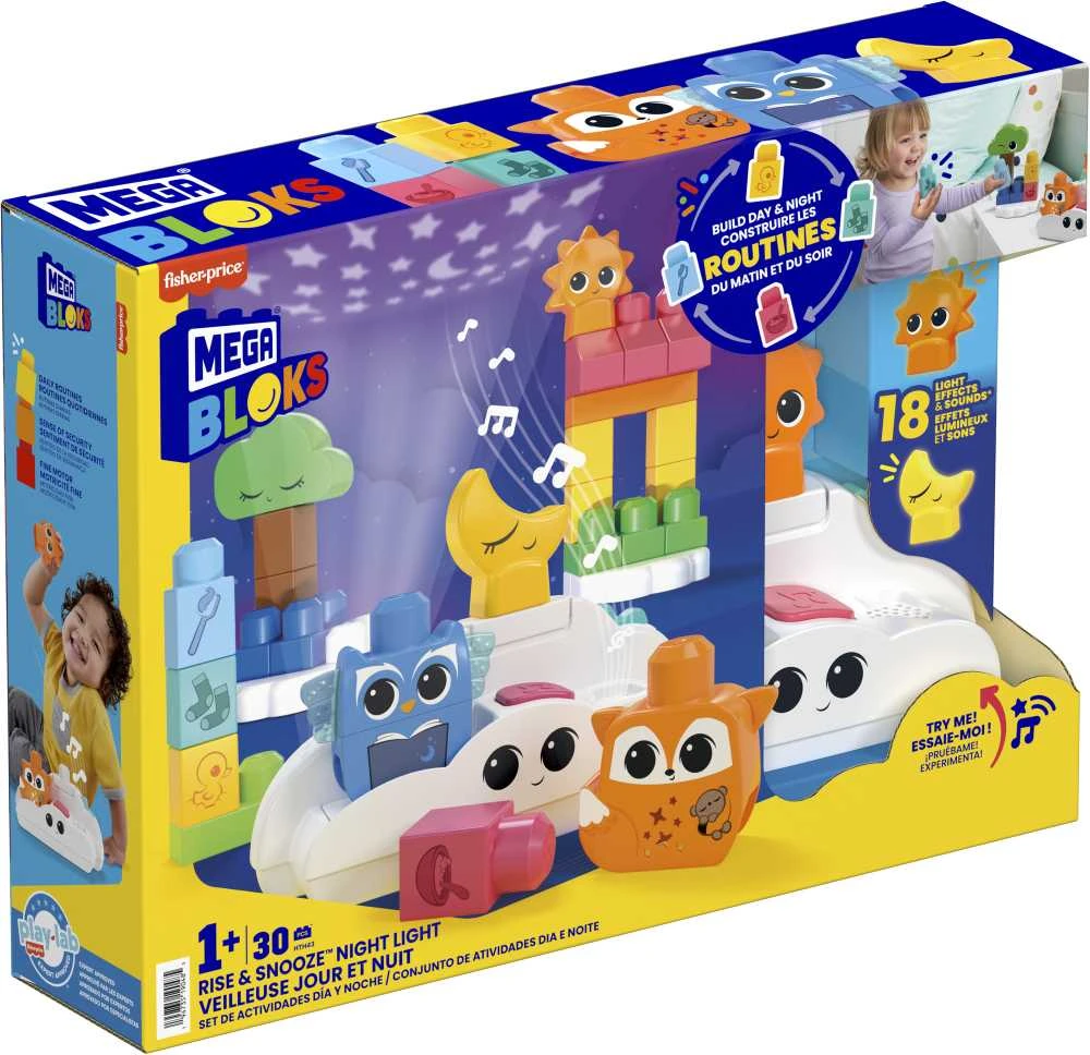 Mattel MEGA BLOKS rinkinys su naktine lempute (30 det.) (HTH43)