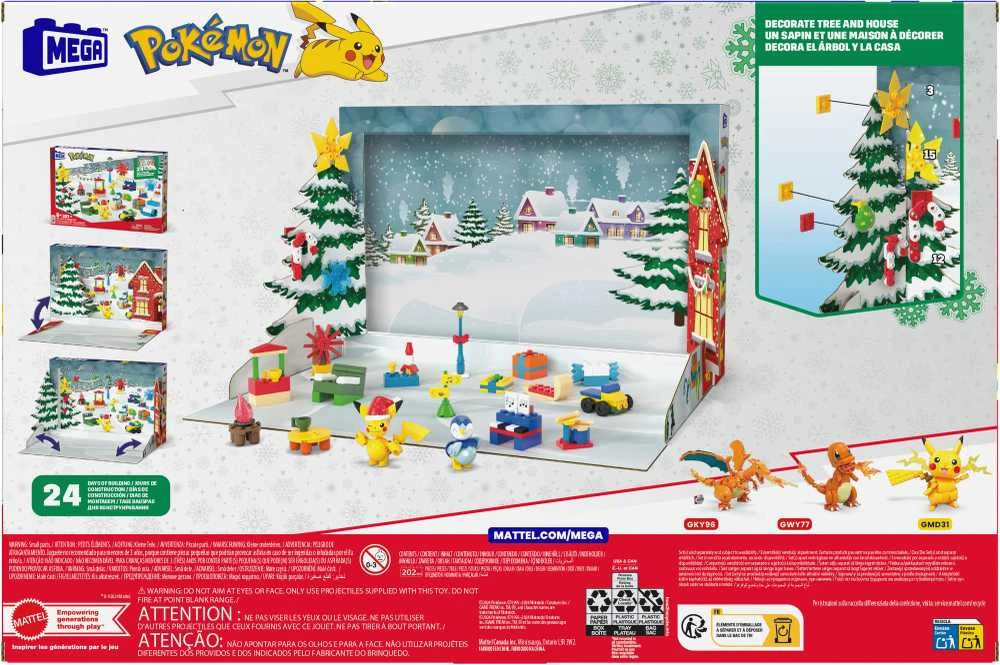 Advento kalendorius Mattel Mega Construx Pokemon
