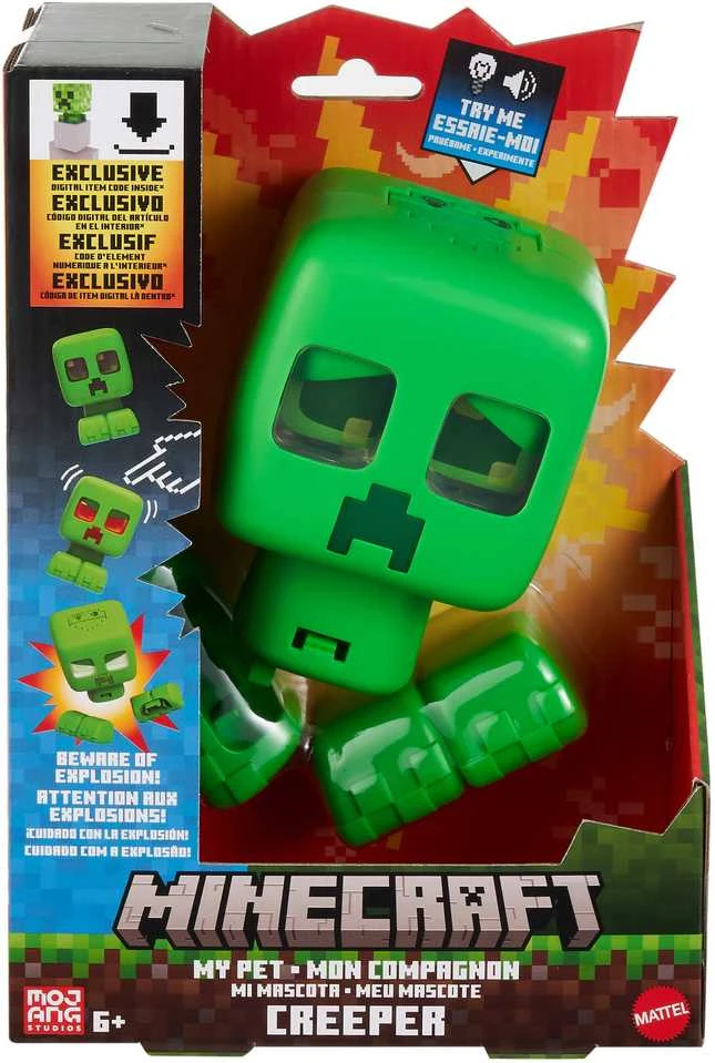 Mattel MINECRAFT interaktyvi figūrėlė – My Pet Creeper (JGX49)