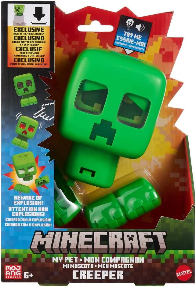 Mattel MINECRAFT interaktyvi figūrėlė – My Pet Creeper (JGX49)