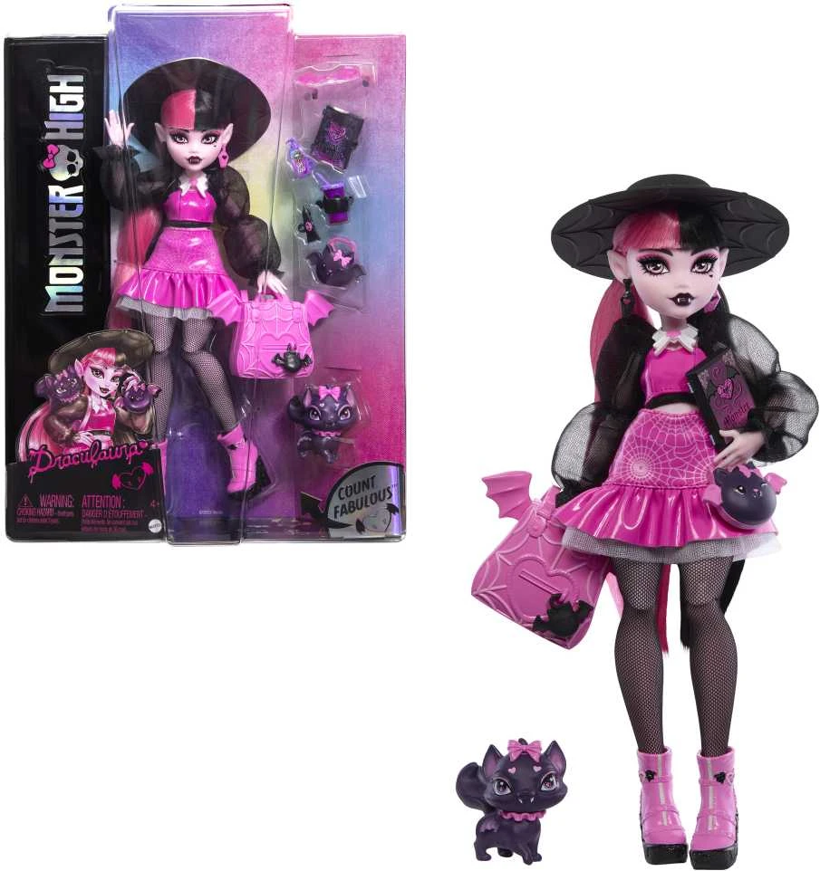 Mattel MONSTER HIGH lėlė – Drakulaura (HRP64)