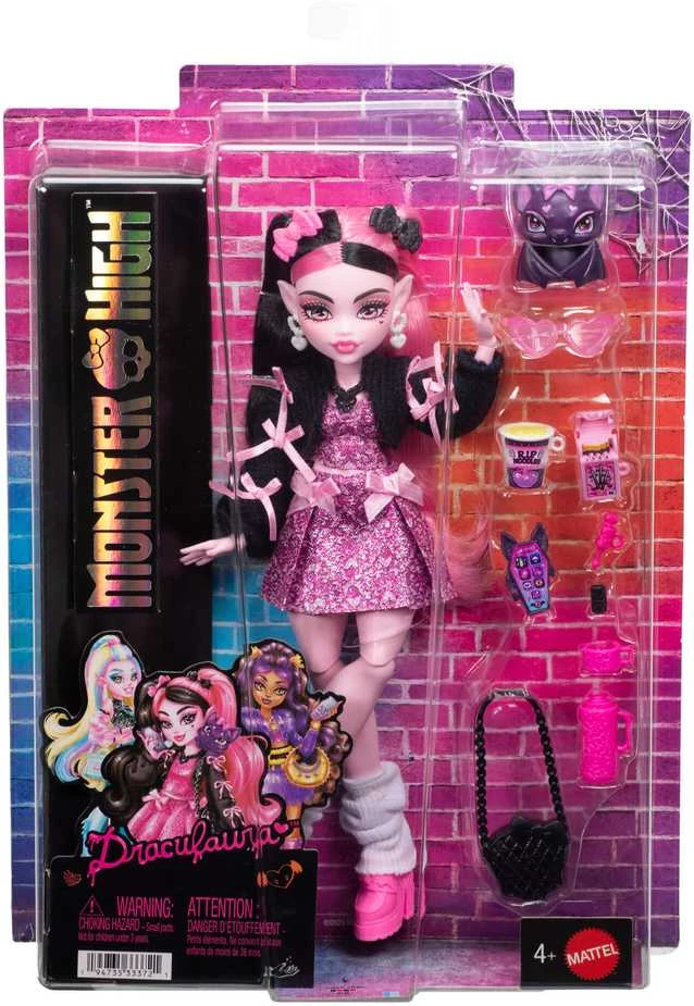 Mattel MONSTER HIGH lėlė Drakulaura (atnaujinta) (JHK29)