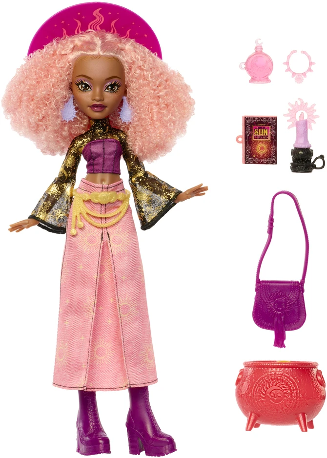 Mattel MONSTER HIGH MOONSPELL MAGIC lėlė Rae - saulės kerėtoja (JMB91)