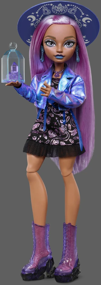 Mattel MONSTER HIGH MOONSPELL MAGIC lėlė Layla - kristalų kerėtoja (JMB90)