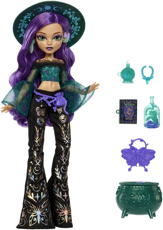 Mattel MONSTER HIGH MOONSPELL MAGIC lėlė Willow - gamtos kerėtoja (JMB92)