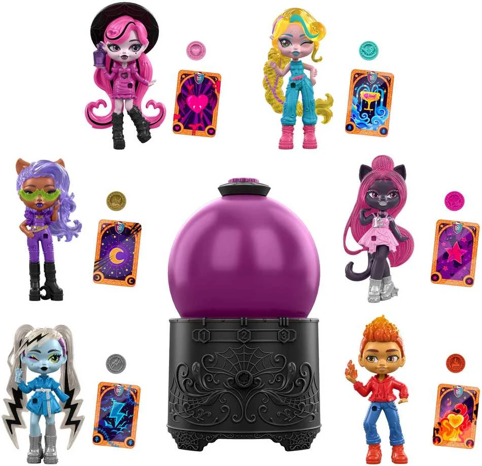 Mattel MONSTER HIGH siurprizas, Crystal Ball serija (JCX99)