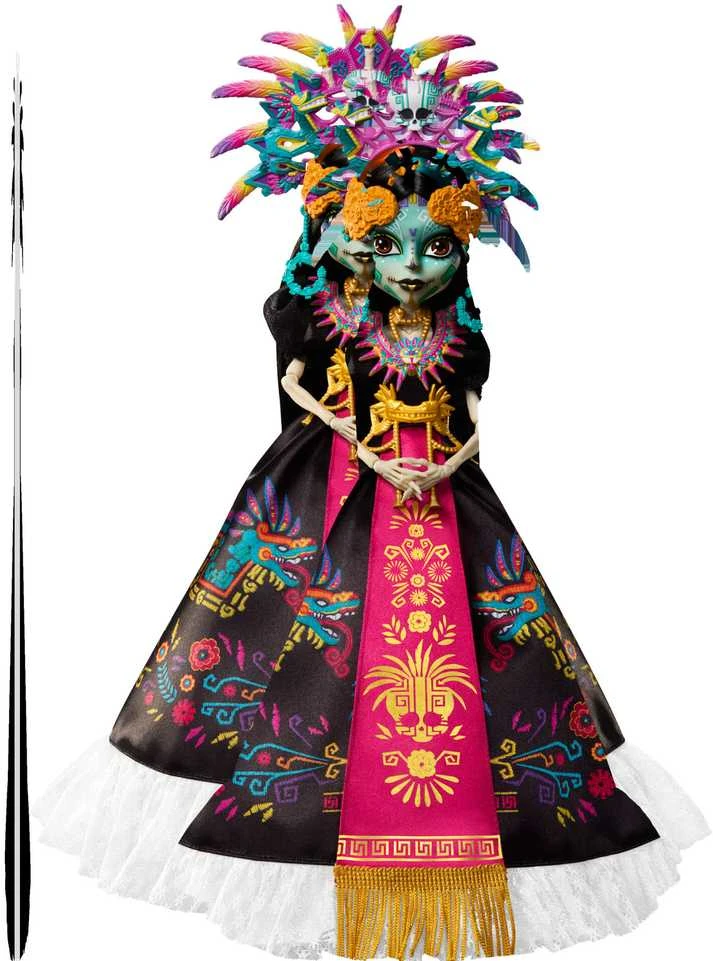 Mattel MONSTER HIGH SKULLECTOR kolekcinė lėlė – Dia De Muertos Skelita