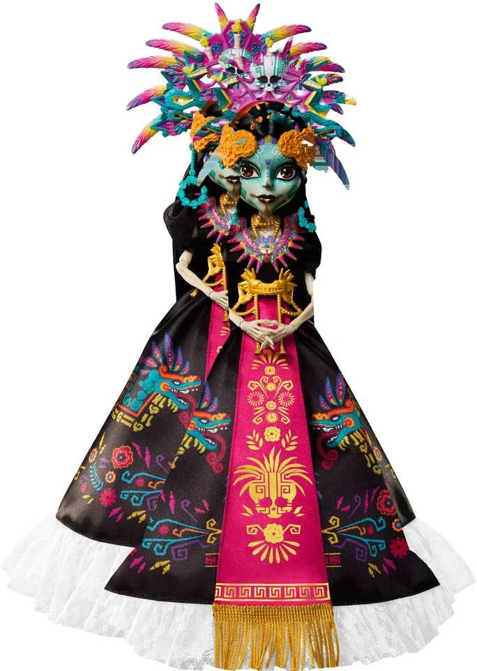 Mattel MONSTER HIGH SKULLECTOR kolekcinė lėlė – Dia De Muertos Skelita
