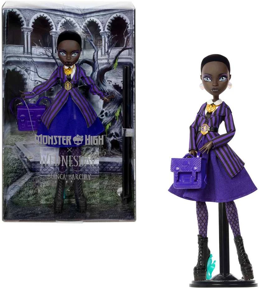 Mattel MONSTER HIGH X WEDNESDAY lėlė – Bianca