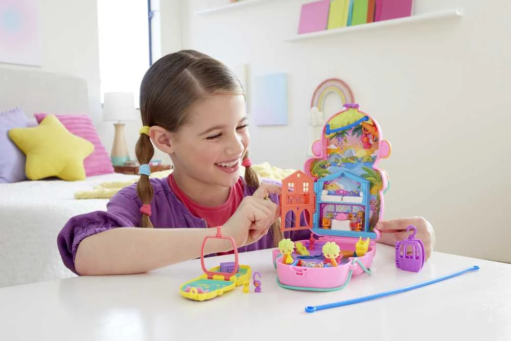 Mattel „Polly Pocket“ beždžionėlės pramogų rinkinys aprašymas - Prekės nuotrauka