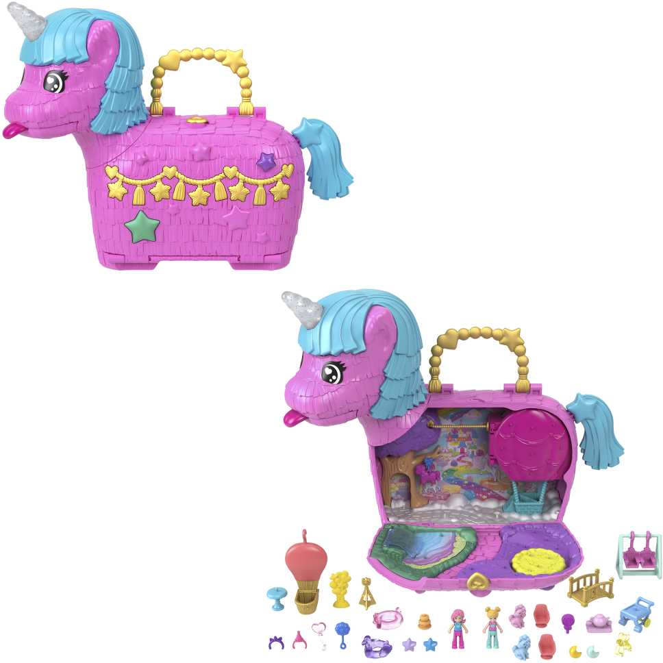 Mattel „Polly Pocket“ vienaragio pinjatos žaidimų rinkinys