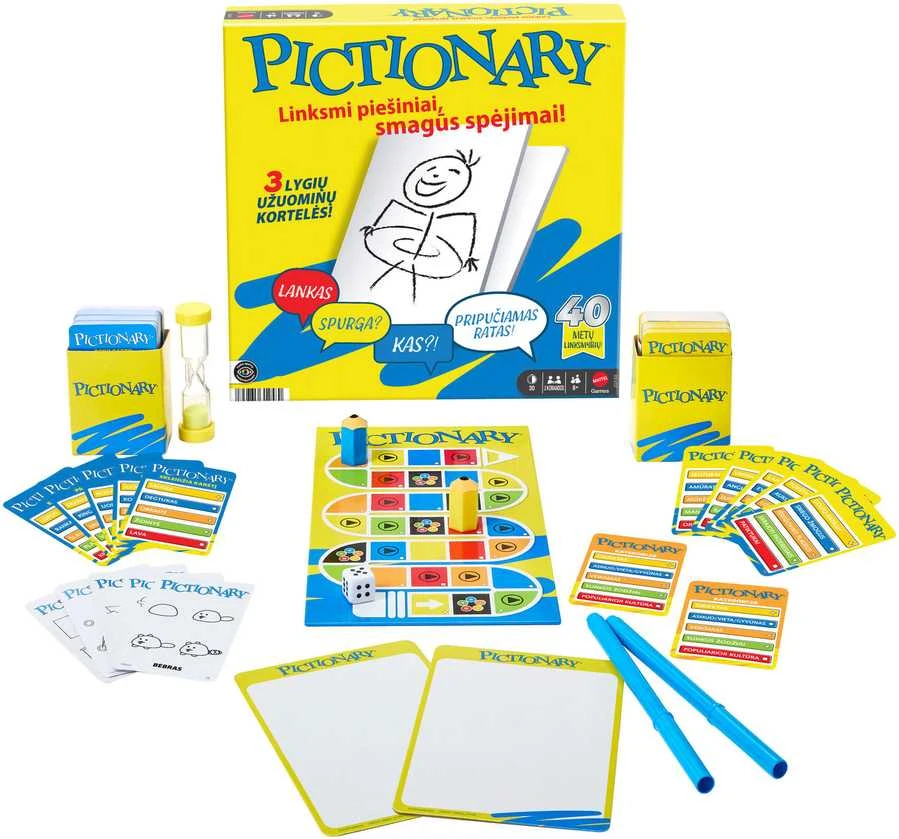 Mattel Stalo žaidimas PICTIONARY (lietuvių kalba) (JGF68)