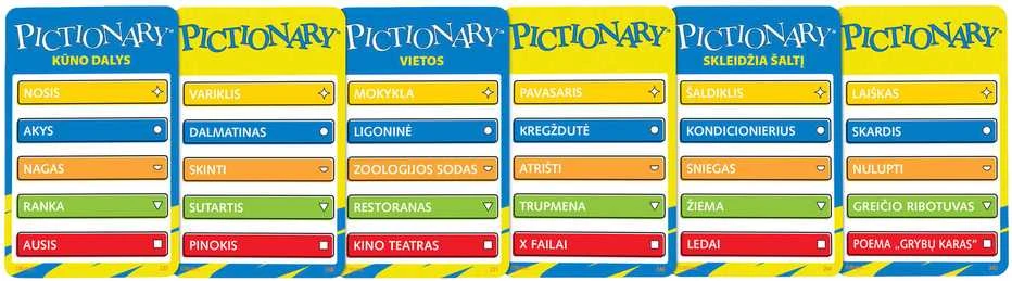 Mattel Stalo žaidimas PICTIONARY (lietuvių kalba) (JGF68)