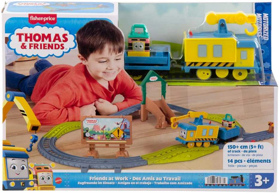 Fisher Price Thomas and Friends trasos rinkinys su motorizuotu garvežiuku