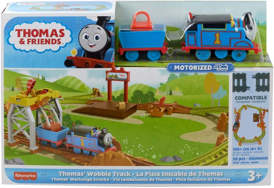 Fisher Price Thomas and Friends trasos rinkinys su motorizuotu garvežiuku