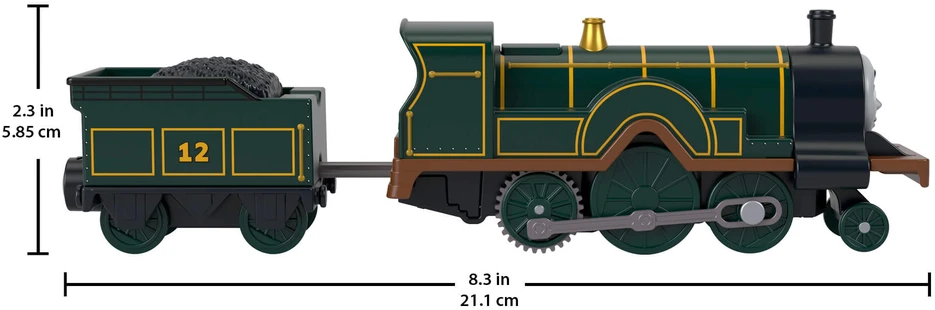 Mattel THOMAS AND FRIENDS motorizuotas traukinukas su vagonu (JLL44)