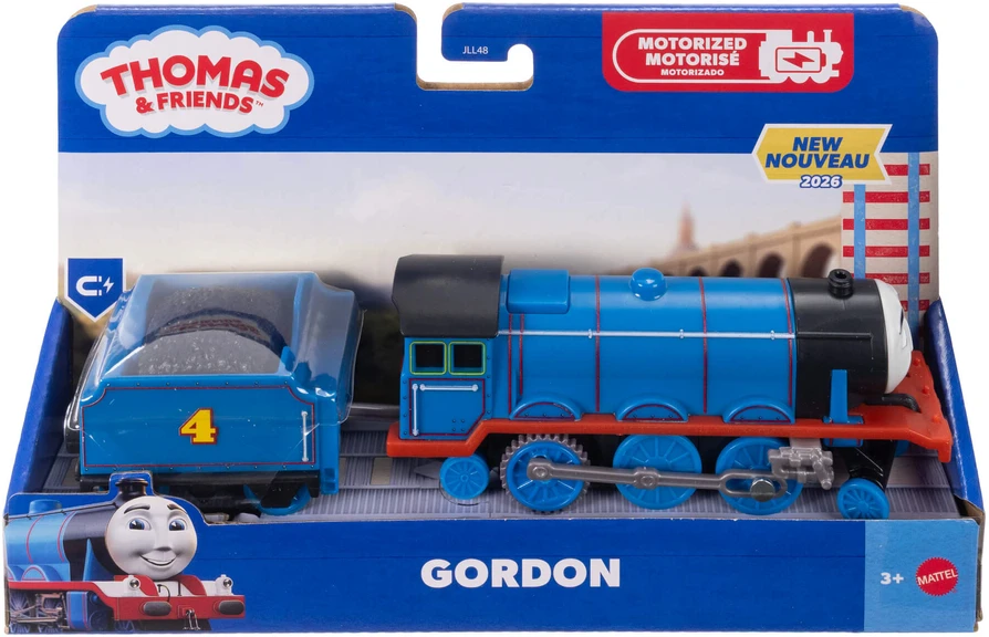 Mattel THOMAS AND FRIENDS motorizuotas traukinukas su vagonu (JLL44)