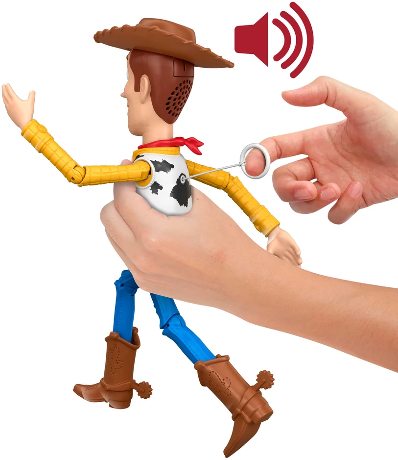 Mattel TOY STORY filmo interaktyvi bėganti figūrėlė Woody (didelė) (JKL95)