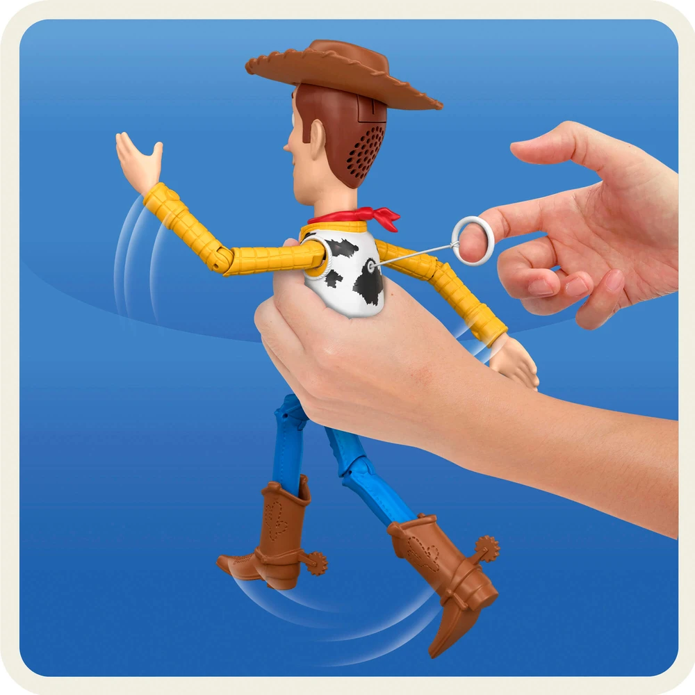 Mattel TOY STORY filmo interaktyvi bėganti figūrėlė Woody (didelė) (JKL95)