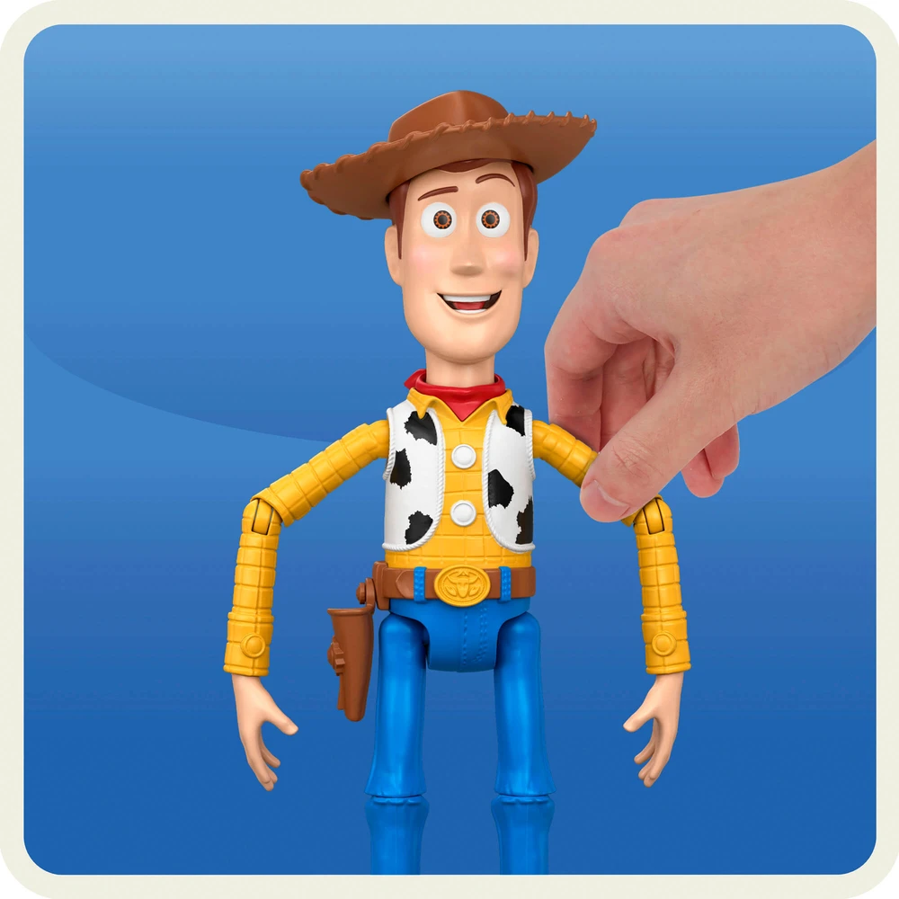 Mattel TOY STORY filmo interaktyvi bėganti figūrėlė Woody (didelė) (JKL95)