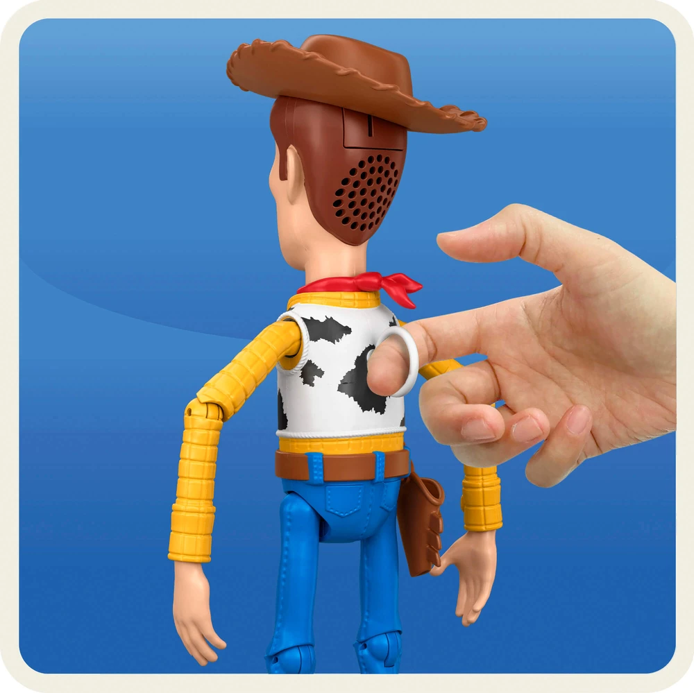Mattel TOY STORY filmo interaktyvi bėganti figūrėlė Woody (didelė) (JKL95)