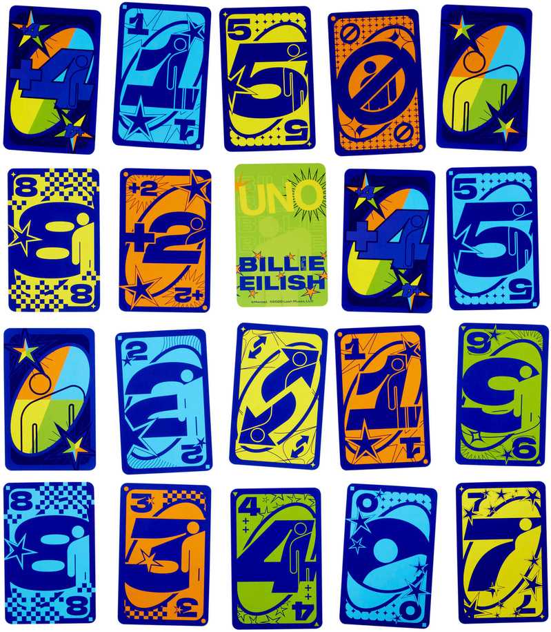 Mattel UNO kortos BILLIE EILISH (JFP02)