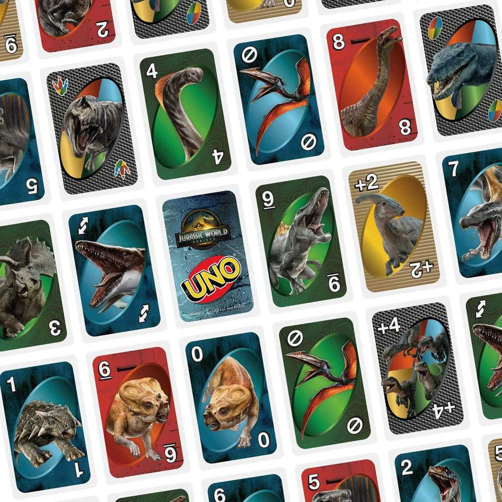 Mattel UNO kortos JURASSIC WORLD (JFT28)