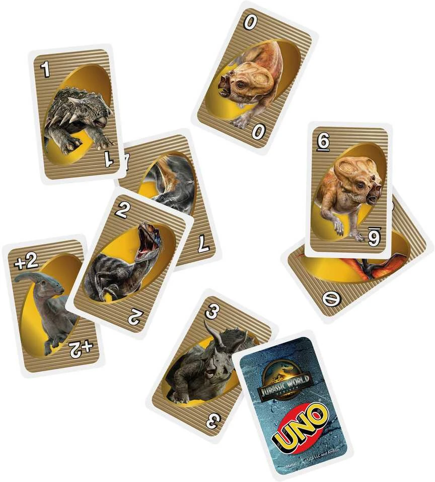Mattel UNO kortos JURASSIC WORLD (JFT28)