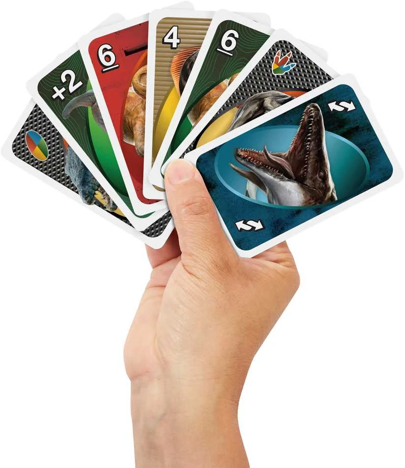Mattel UNO kortos JURASSIC WORLD (JFT28)