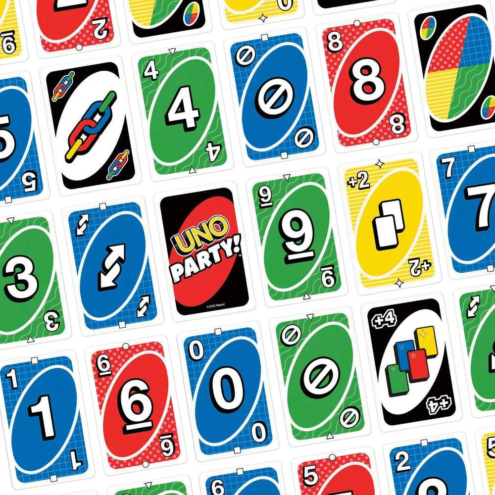 Mattel UNO kortos PARTY (atnaujintos) (JJV58)